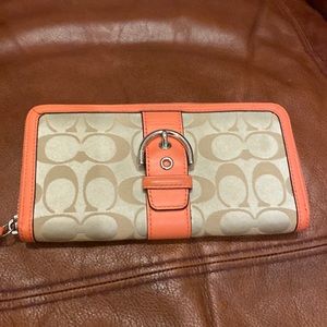 Coach zipper wallet